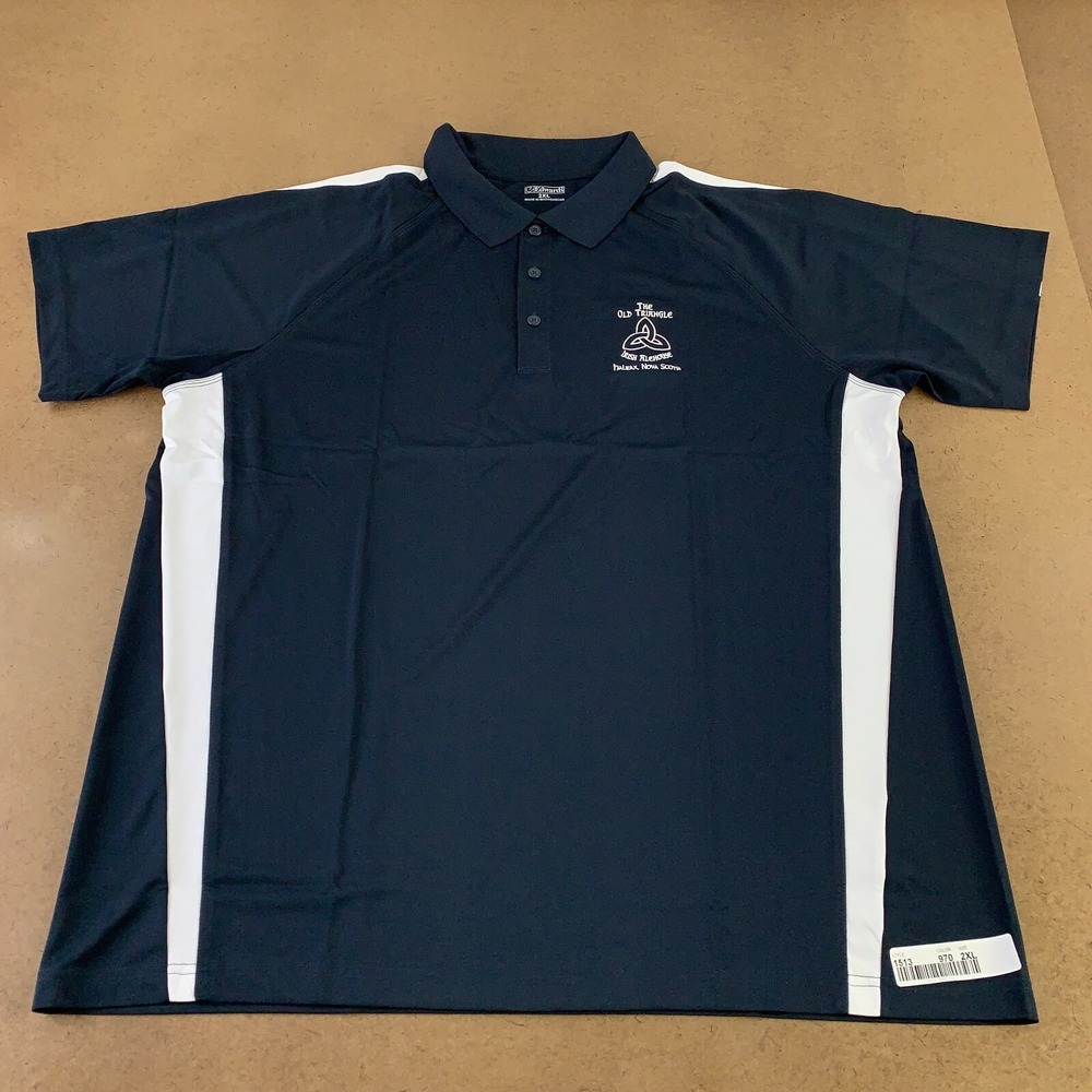 Edwards Men's Size 2XL Navy The Old Triangle Irish Alehouse Embroidered Polo